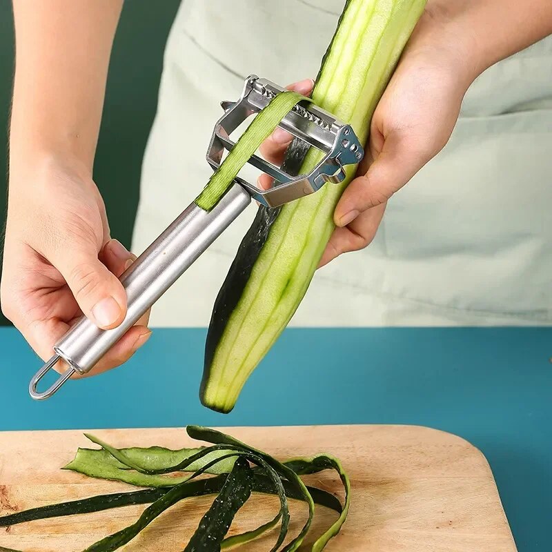 ステンレス鋼の多機能野菜と果物のおろし金,ポテトスライサー,シュレッダー,キッチンツール,4in 1