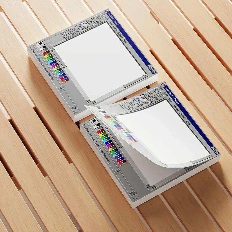 50-Sheet Square Sticky Notes Pad - Perfect for Students & Office Decor Aesthetic Tear-Off Memo Paper