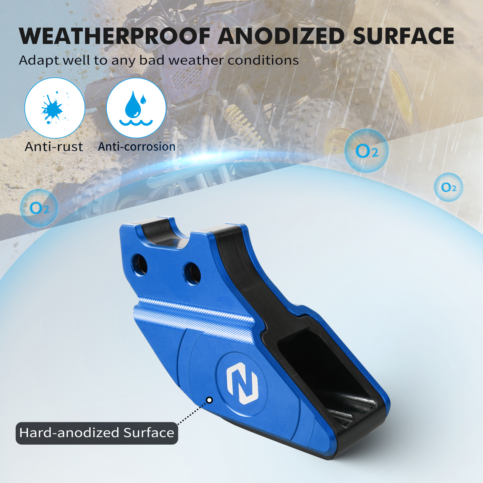 ATV For Yamaha Blaster 200 Warrior 350 Raptor 350 Chain Support Guide Slider YFS200 1988-2006 38W-22199-00-00