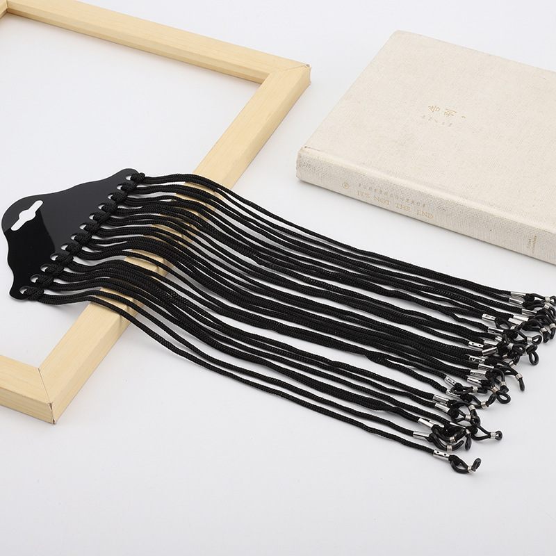 12 unidades/lotes colorido óculos corrente moda náilon antiderrapante óculos cordão anti-perdido óculos corda acessórios