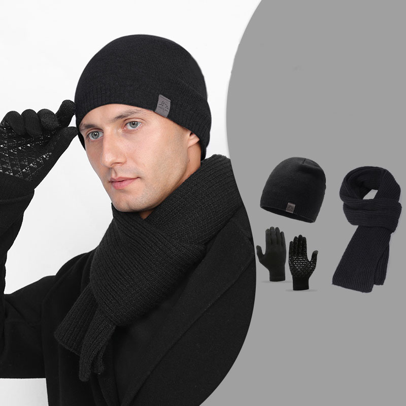 Men's Beanie Hats, Cold Hats, Ice Hats, Outdoor Warm Knit Hats, High Elastic Velvet Soft Hats