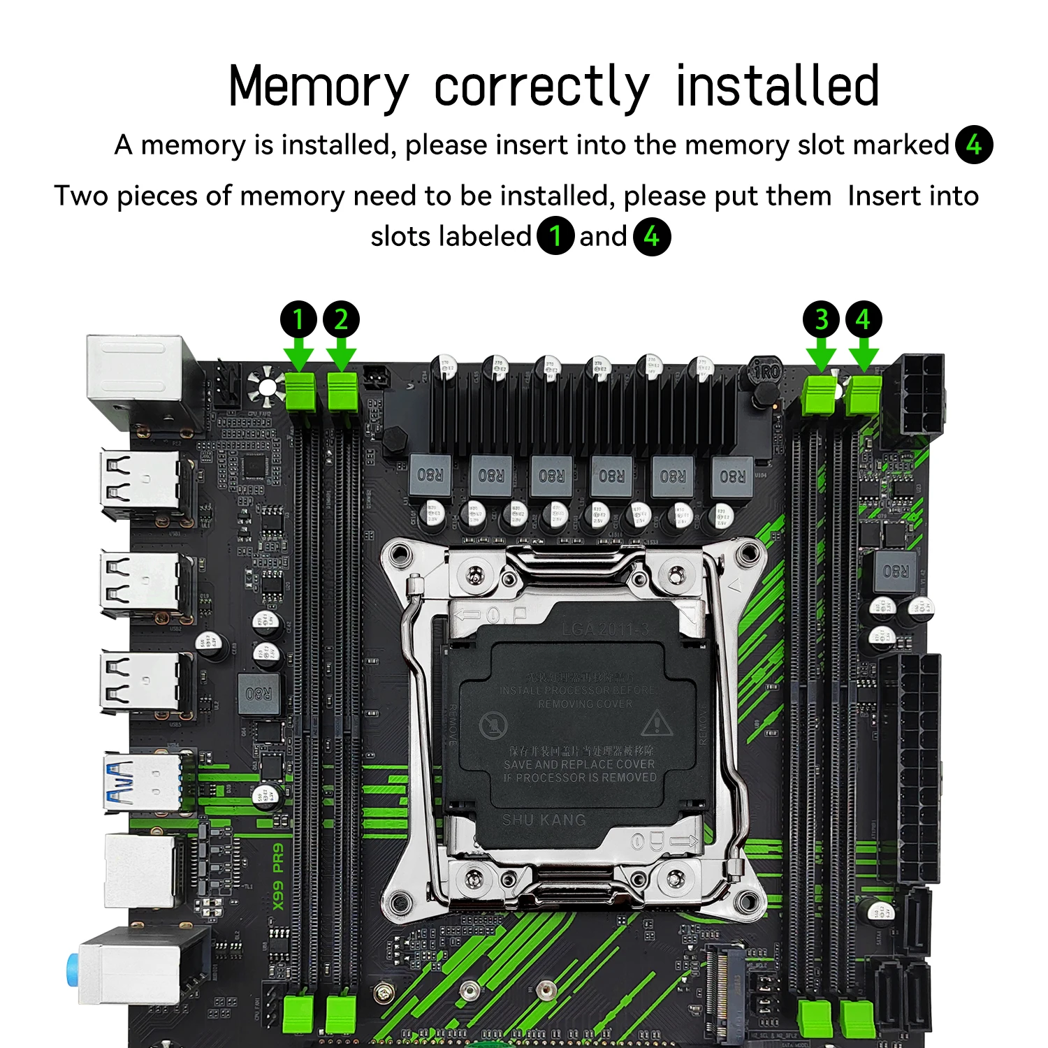 MACHINIST X99 Motherboard X99 PR9 Support LGA 2011-3 Intel Xeon E5 V3&V4 CPU DDR4 RAM SATA/NVME M.2 Slot