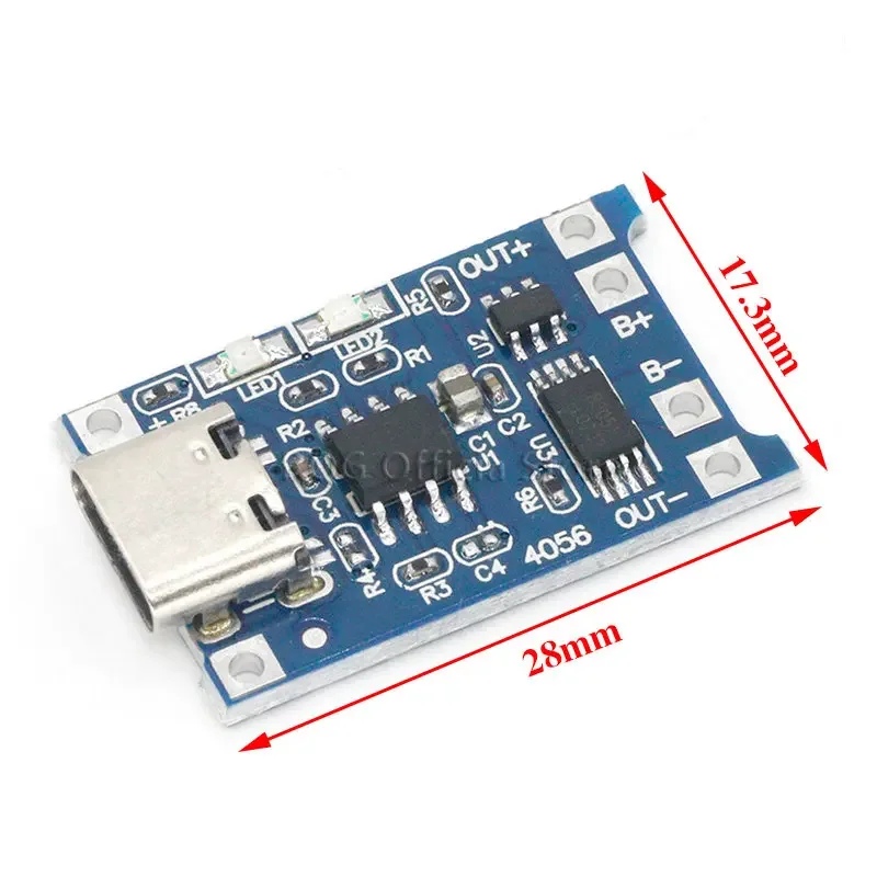 Loại C USB 5V 1A 18650 TP4056 Sạc Pin Lithium Mô Đun Bo Mạch Sạc Với Bảo Vệ Kép Chức Năng 1A li-ion Tốt