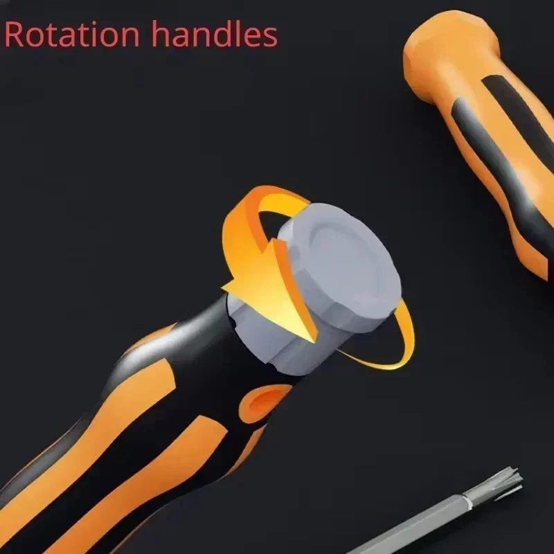 12 in 1 Magnetic Screwdriver Set Cross Flat Bits Multifunction Precision Tool for Home Maintenance