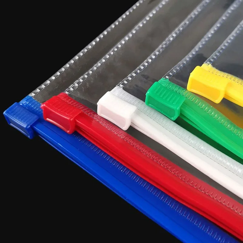 9 stücke Datei Tasche Transparent Schule Student Kunststoff A4 A5 A6 Dokumente Einreichung Lagerung Tasche Organizer Informationen Tasche Ordner