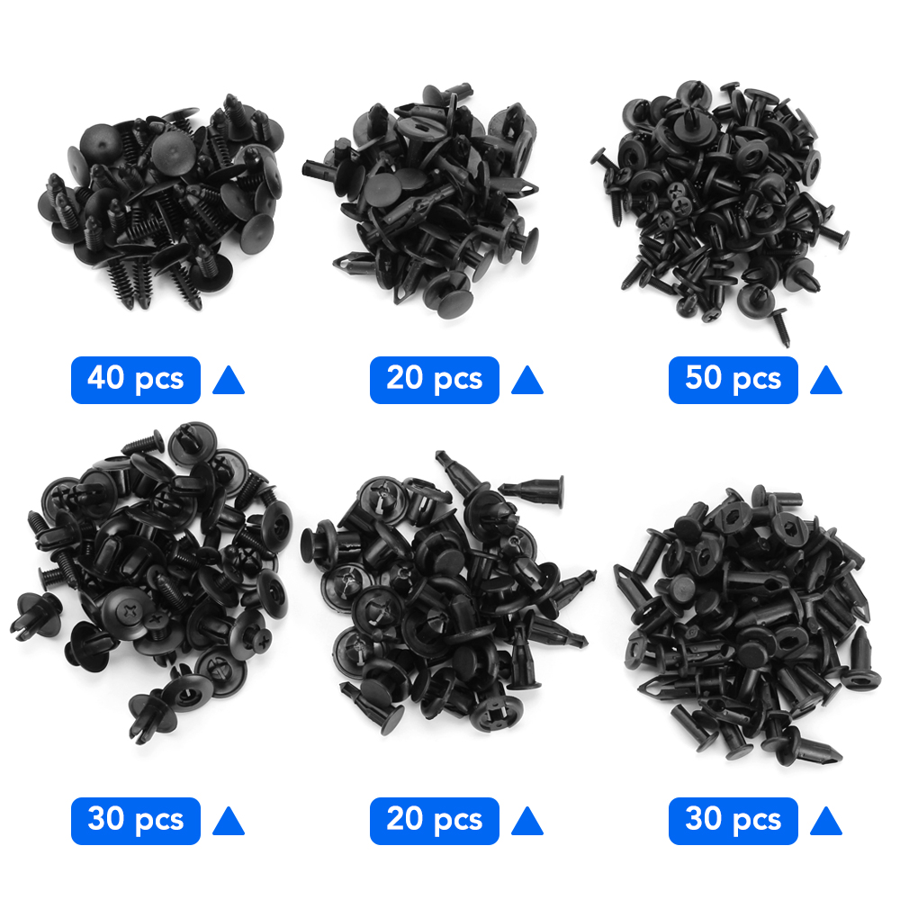 2024 6 ukuran 190 buah klip pengencang otomatis untuk Acura MDX RDX TSX ZDX RL TL RLX ILX