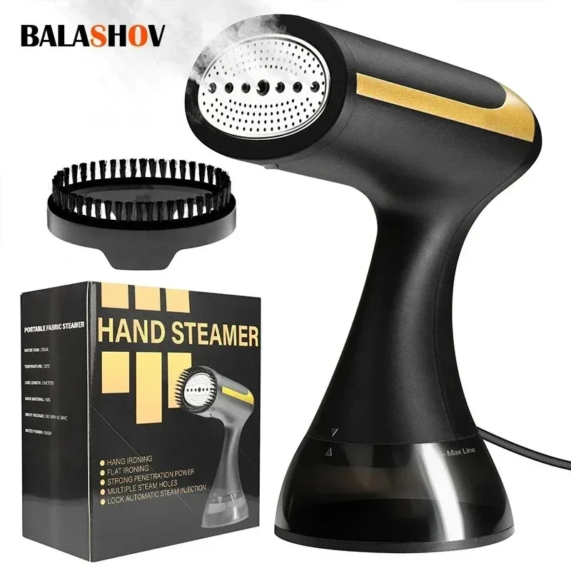 Machine à Repasser Portative à Chaleur Rapide de 1500W, Défroisseur Vapeur de 350ml, pour Déterminer les Tissus, pour la Maison et les Voyages, UE, 220V