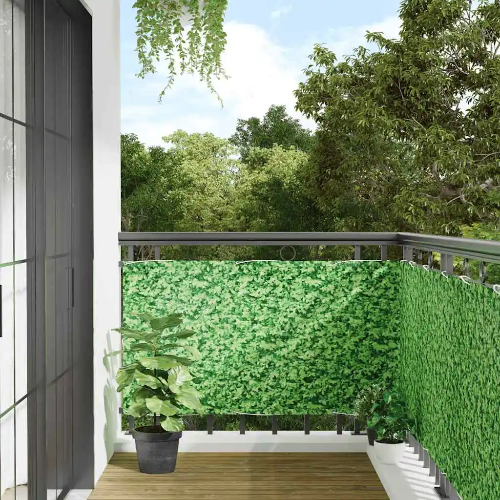 Écran D'Intimité De Balcon Aspect De Plante Vert 400X75 cm PVC