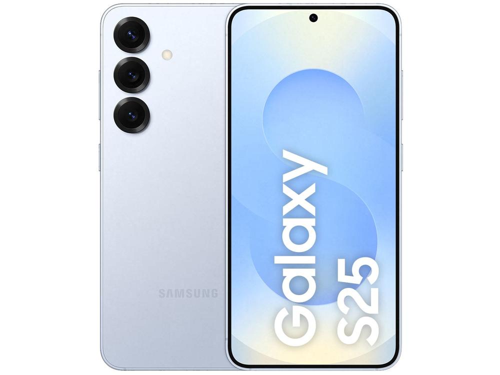 Samsung Galaxy S25 5G 256GB Galaxy AI Azul 6,2" 12GB RAM Câm. Tripla 50+12+10MP Bateria 4000mAh Dual Chip