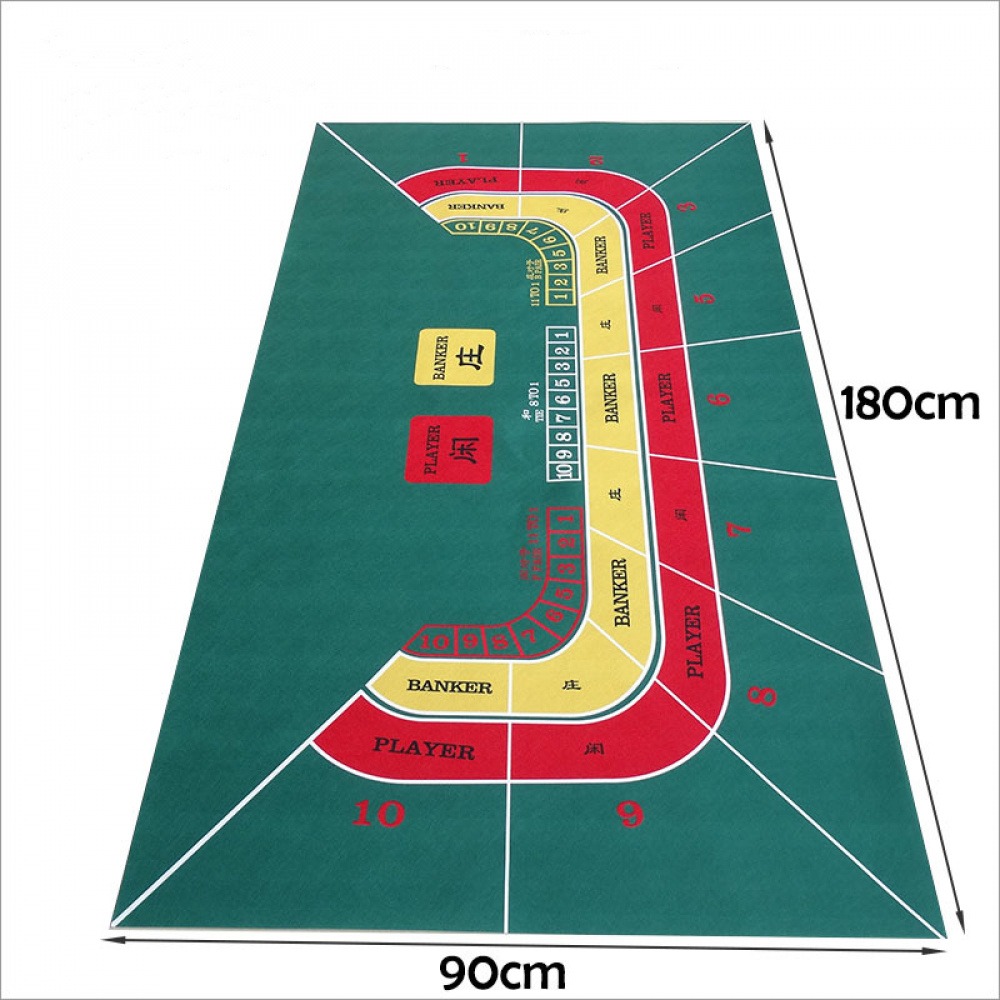ゲーム用不織布テーブルクロス,テキサスルーレット,ブラックジャック,バカラ,カジノ,ホーム,エンターテインメントアクセサリー,180x90cm