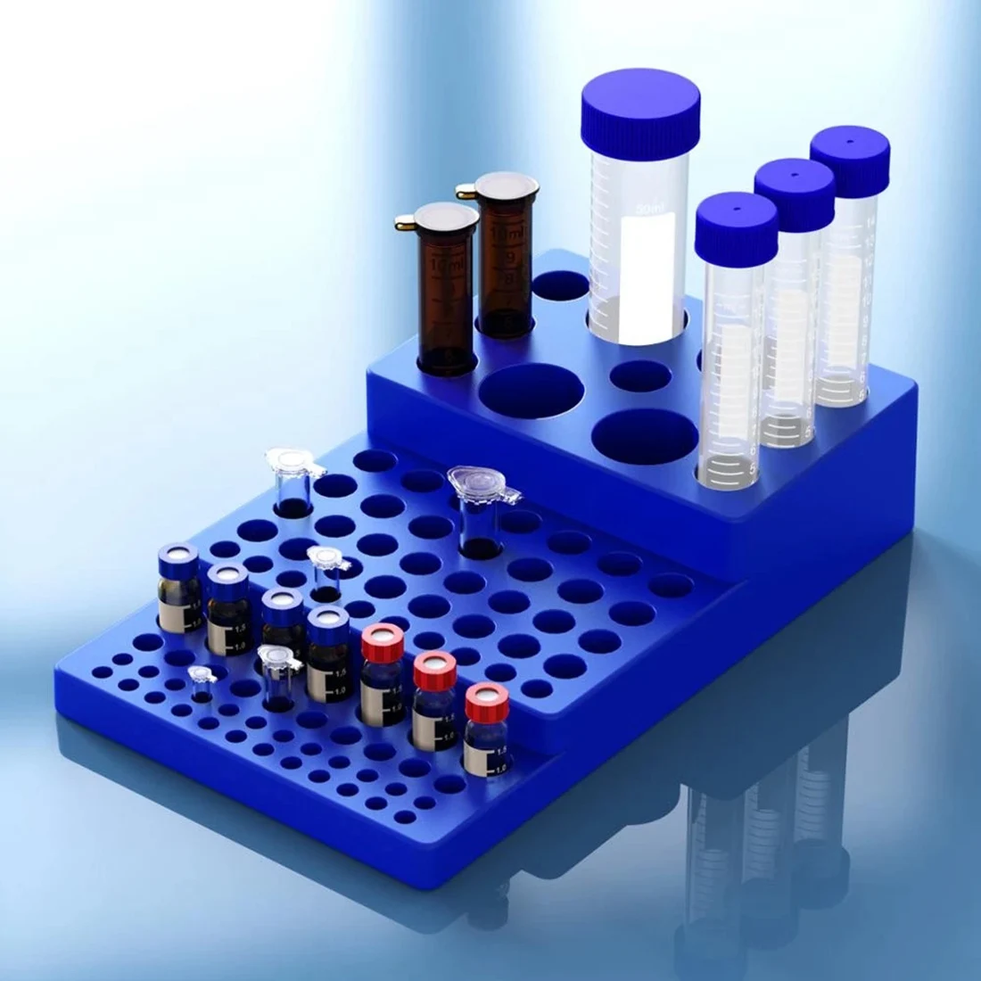 Multifunctional Centrifuge Tube Rack 0.2/0.5/1.5/2/5/10/15/50Ml Stepped หลอดทดสอบอุปกรณ์ห้องปฏิบัติการ