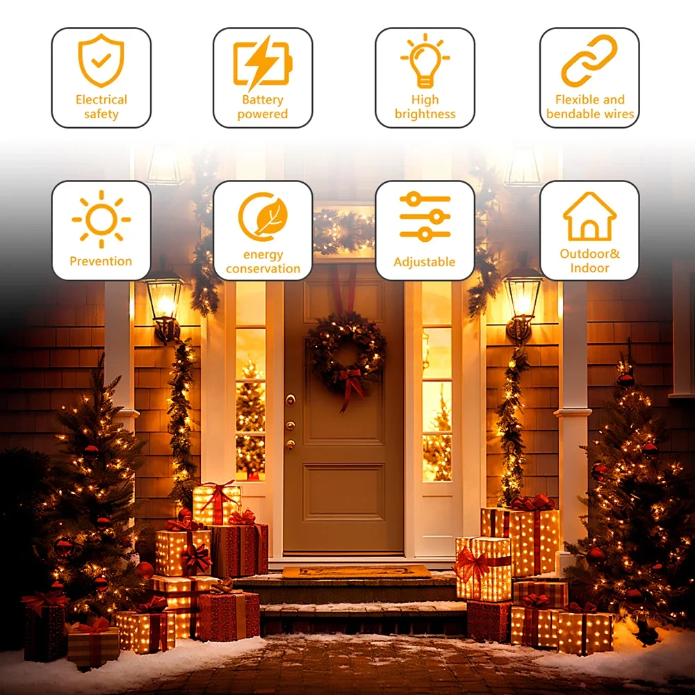 5 M/10 M/20 M USB ไฟ LED String ทองแดงลวดเงิน Garland กันน้ําไฟ Fairy สําหรับคริสต์มาสงานแต่งงานตกแต่ง