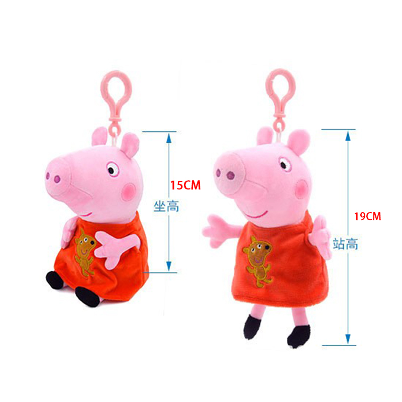 Peppa Pig Figuur Pluche Pop George 8 Vrienden Cartoon Model Anime Varken Vader Moeder Knuffel Voor Kinderverjaardagscadeau