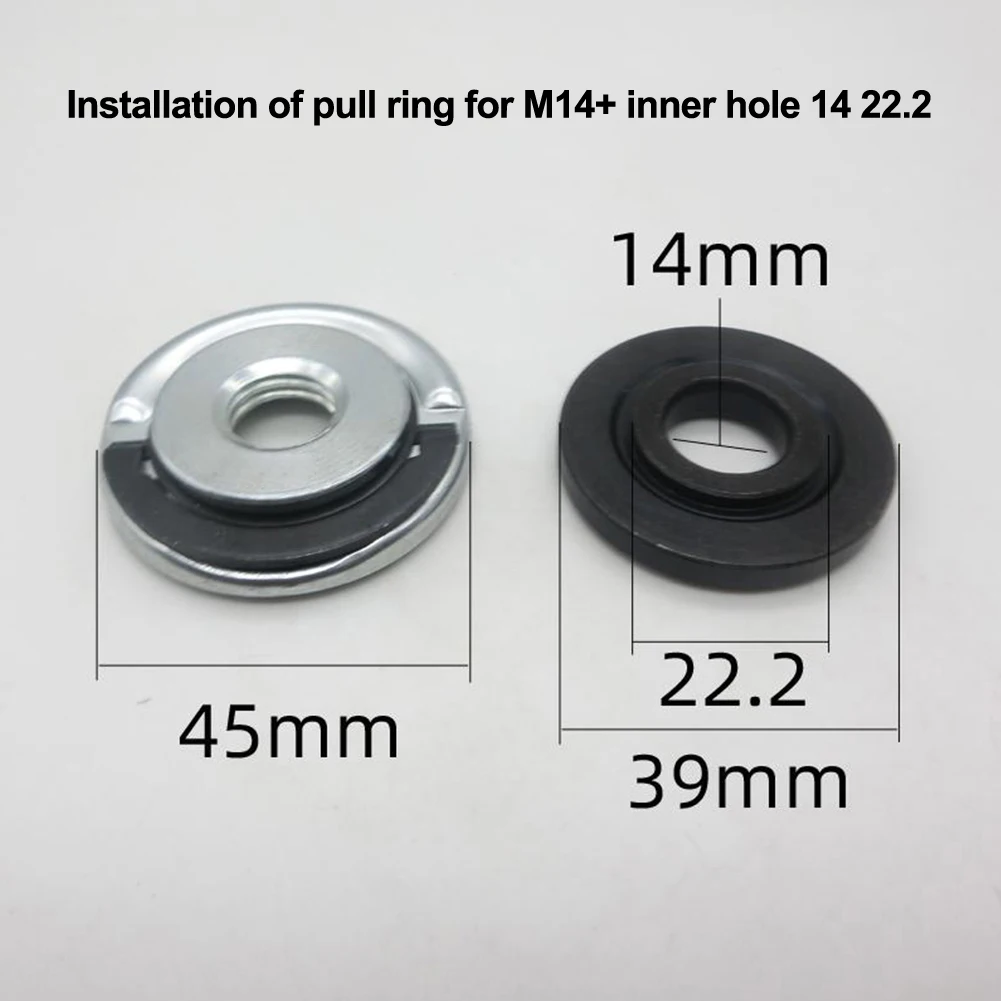 125 Type Pull Ring Angle Grinder Pressing Plate For M14 Quick Release Self-Locking Grinder Pressing Plate Flange Nut Power Chuck