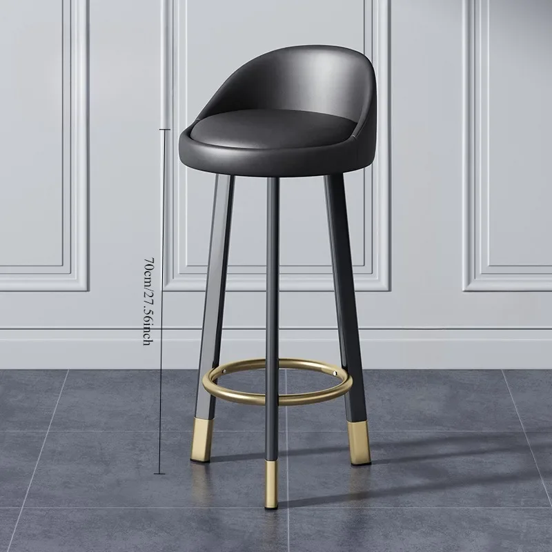 Bar Chair Light Luxury Rotating Bar Chair Checkout Page Backrest Lifting Chair Home Modern Simple High Stool Bar Stool