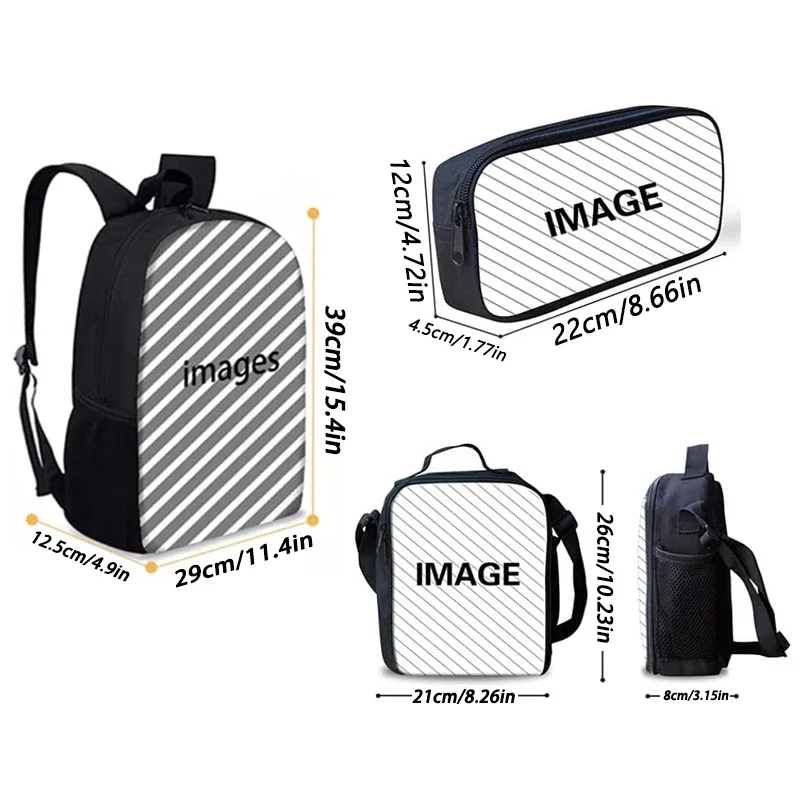 Deadpools Heroes Mochila com Lunch Bags, Sacos de lápis para criança, Mochilas escolares para meninos e meninas, Melhor presente