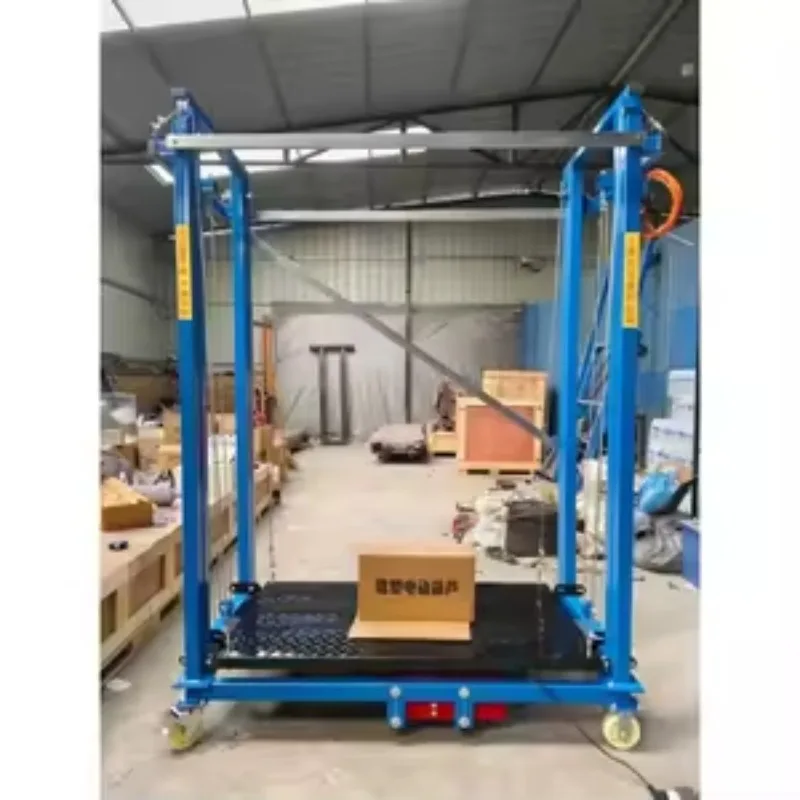 Electric Mobile Scaffolding Lift With Emergency Stop Safety System 500KG Capacity 2M 4M 8M Height