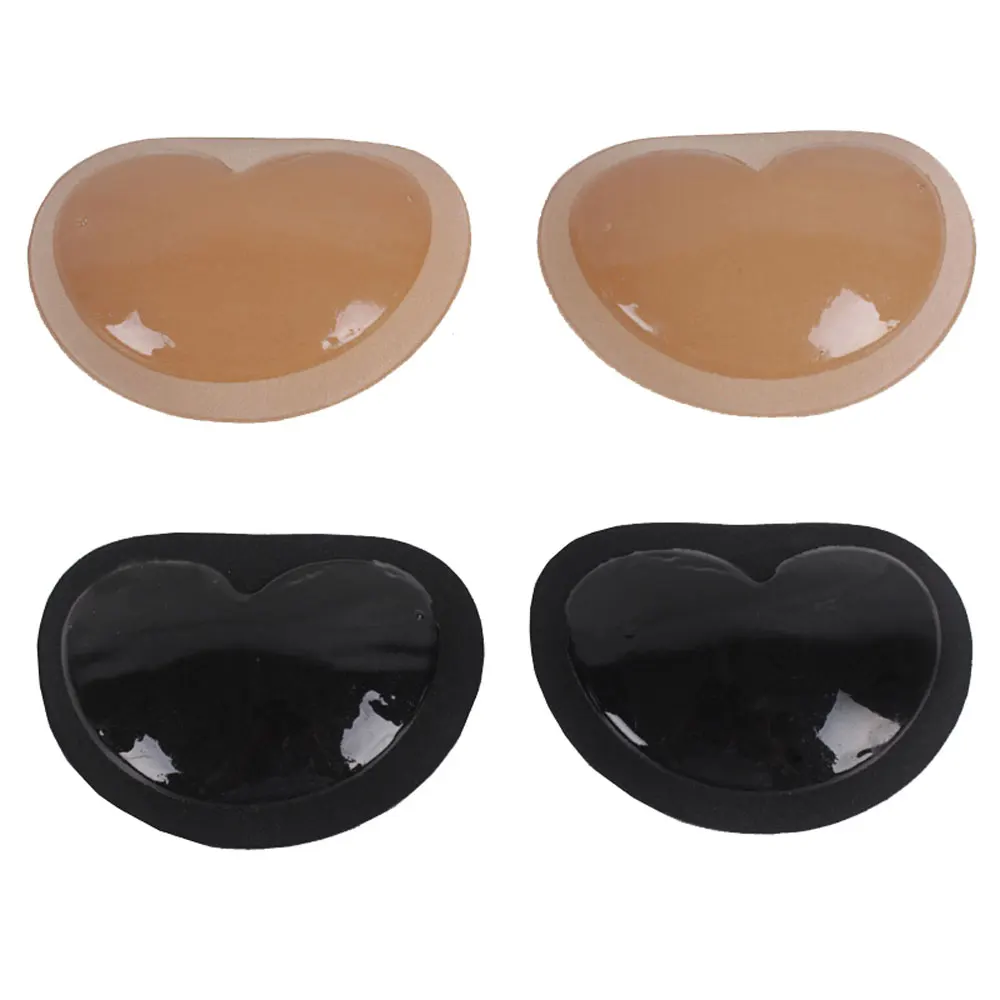 1 Pair Swimsuit Bikini Padded Paste Small Bust Thicker Padding Breathable Insert Sponge Bra Self-adhesive Invisible Chest Pads