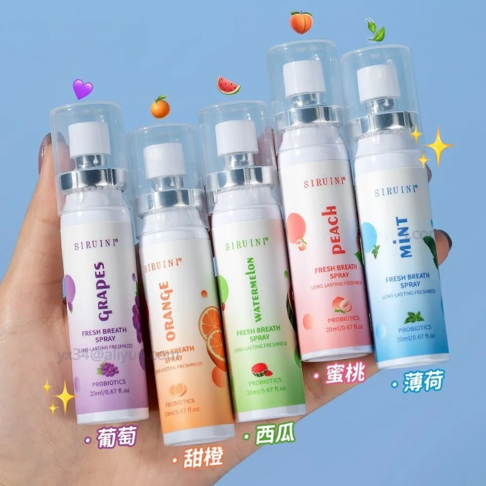 Breath Freshener Spray Fruit Flavor Artifact Female Male Portable Breath Kissing Mouth Spray Cleaning Spray Освежитель Для Рта