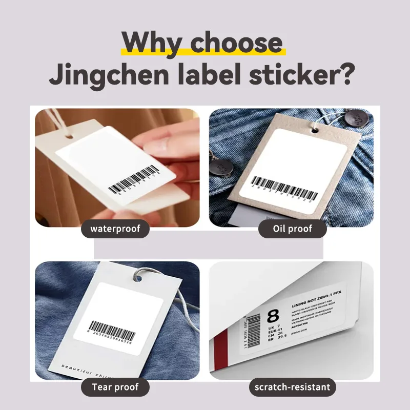 NIIMBOT B1/B21/B3S/B203 라벨 인쇄 용지 흰색 열 접착 스티커 Waterp 라벨 1-2 롤루프 식품 상품 가격