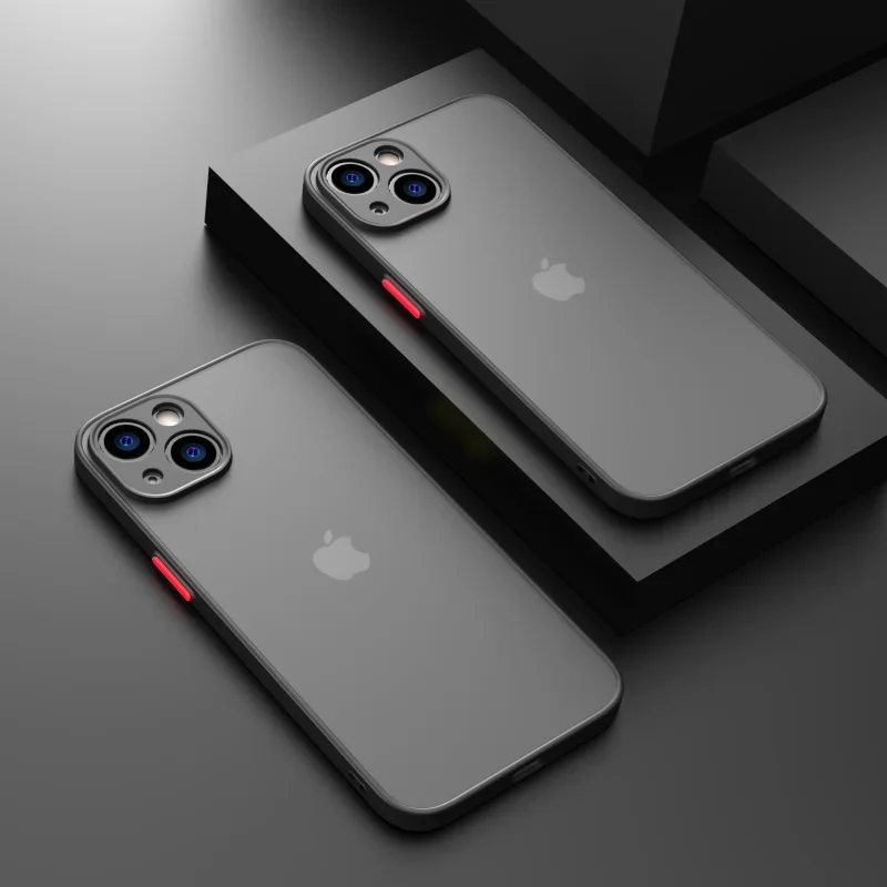 ใหม่เกราะกันชนกันกระแทกสําหรับiPhone 15 11 12 13 Mini 14 Pro XR X Xs Max Plusซิลิโคนปกแข็งCapa