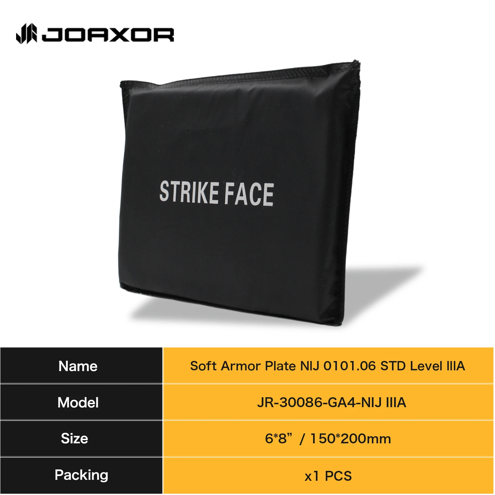 JOAOXR NIJ IIIA 3A Ultra Light Soft Bulletproof Plate Ballistic Vest Ballistic Backpack Armor Plates 6x6 6x8 10x12 11x14