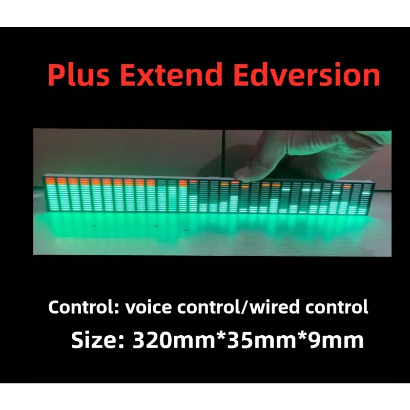 Luce di spettro musicale a LED fai-da-te Elettronica per auto Indicatore di volume Ritmo vocale VU Luce d'atmosfera