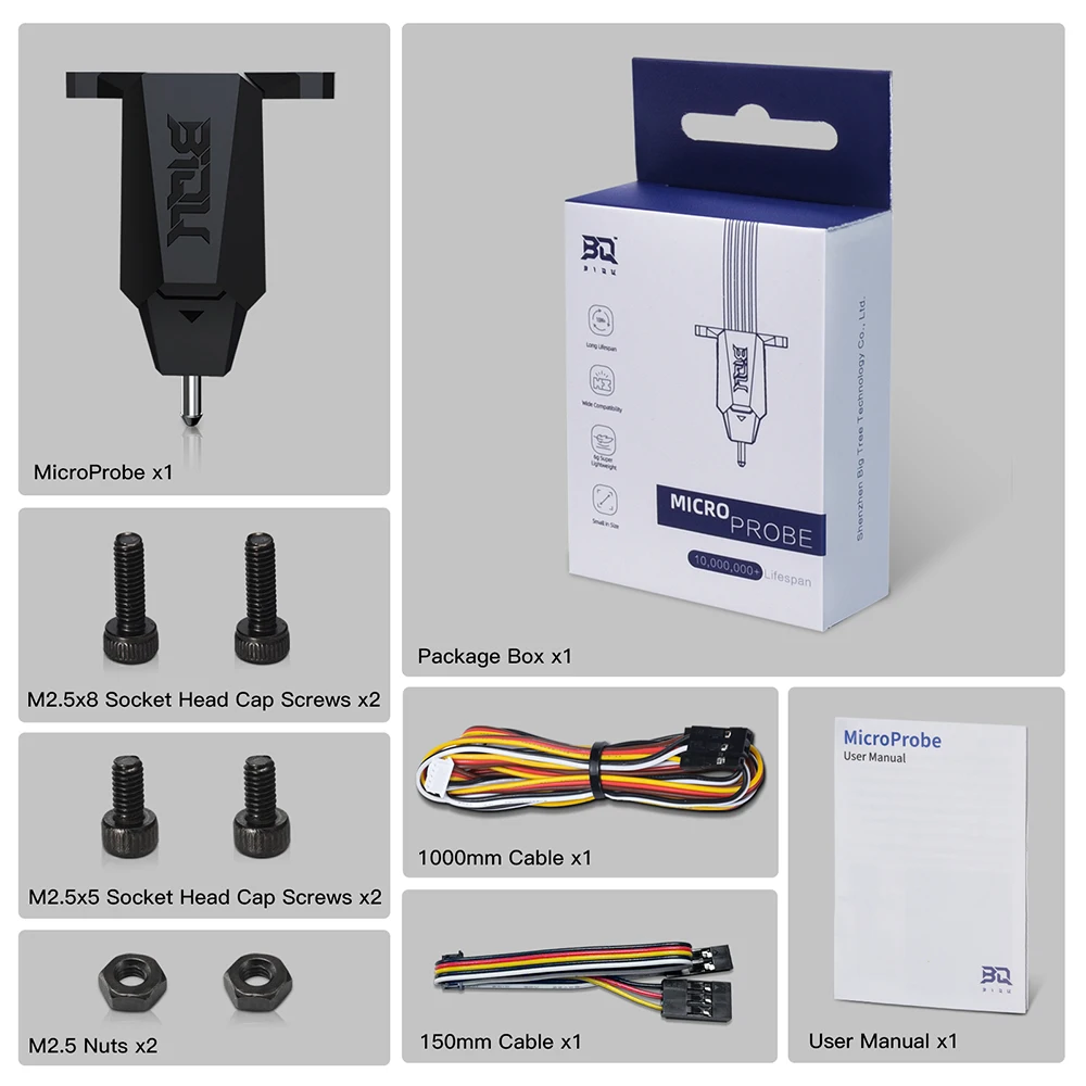 BIGTREETECH MicroProbe V2 Auto Leveling Sensor 3D Touch Sensor Voor Ender 3 Voron 2.4 H2 Extruder SKR MINI E3 V3.0 VS BL Touch