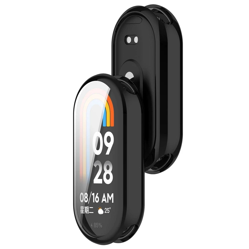 Soft TPU Protective Cover For Xiaomi Mi Band 8 Full Screen Protector Frame Bumper Shell for Xiaomi Miband 8 Watch Accessories