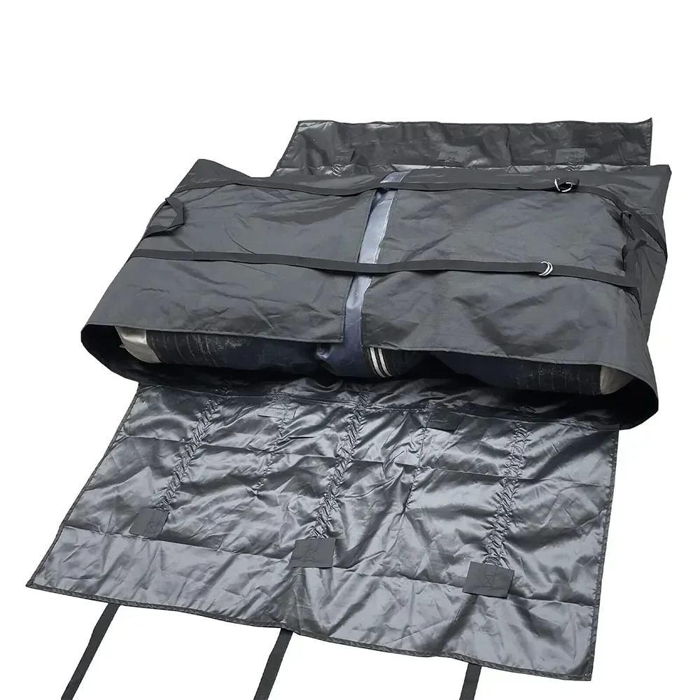 Inflatable เรือเก็บกระเป๋า PVC เรือกระเป๋าถือ Kayak พับเก็บ PVC Inflatable เรือกระเป๋าเก็บพับได้สําหรับรถยนต์