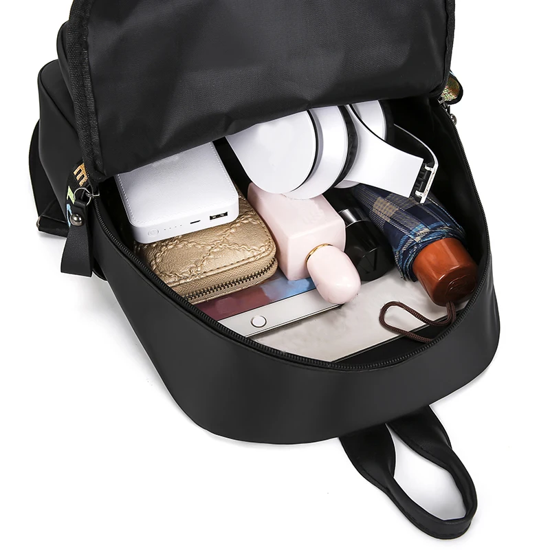 Fashionable Oxford Cloth Backpack Lightweight Diagonal Span Large Capacity Travel Bag College Style Backpack