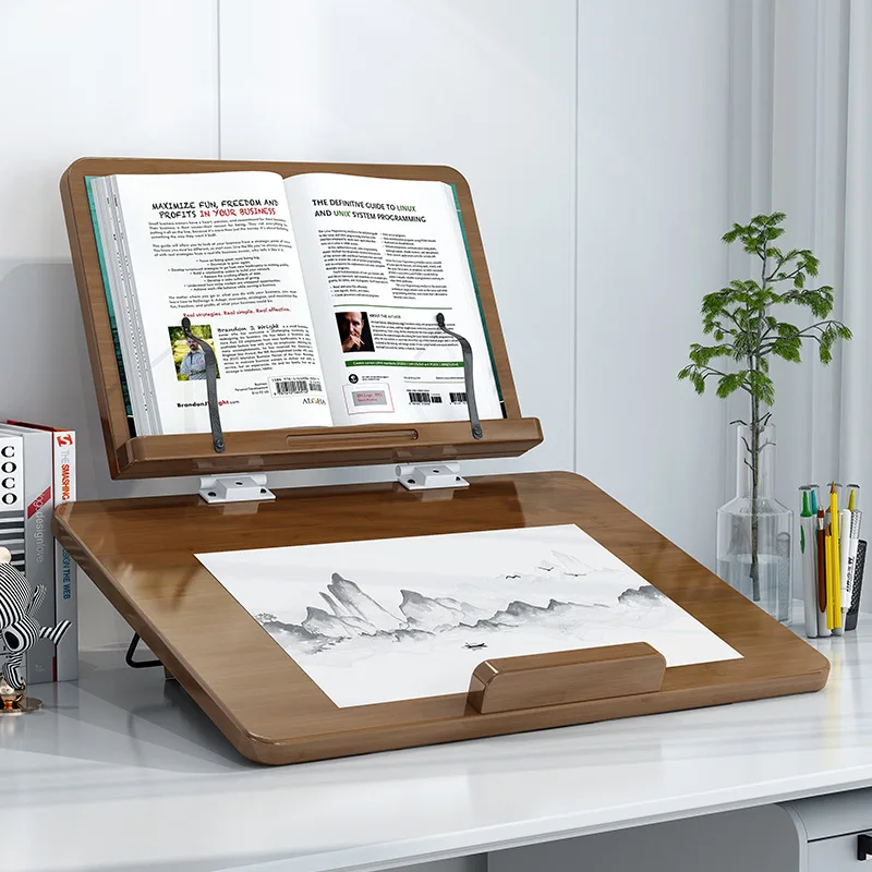 Soporte plegable de madera de lujo para dibujo, soporte perezoso para iPhone, iPad, escritorio de tableta, regalo de escritorio, Xiaomi, Huawei, Samsung