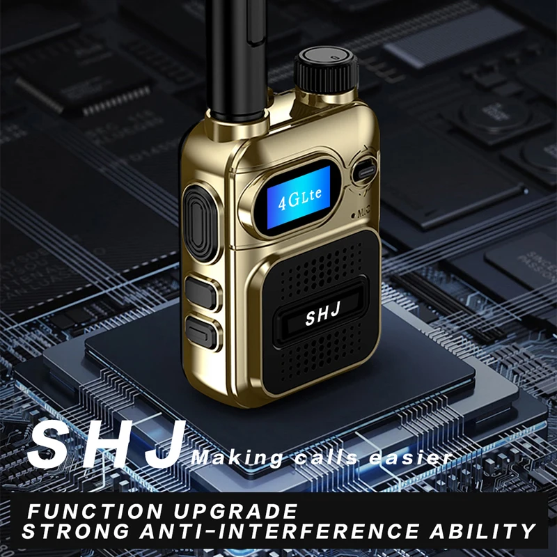 SHJ 4G PoC Radios with 2 Additional Yearly Sim Cards- Ultimate Communication Solution for Businesses and Teams walkie-Talkie Dur