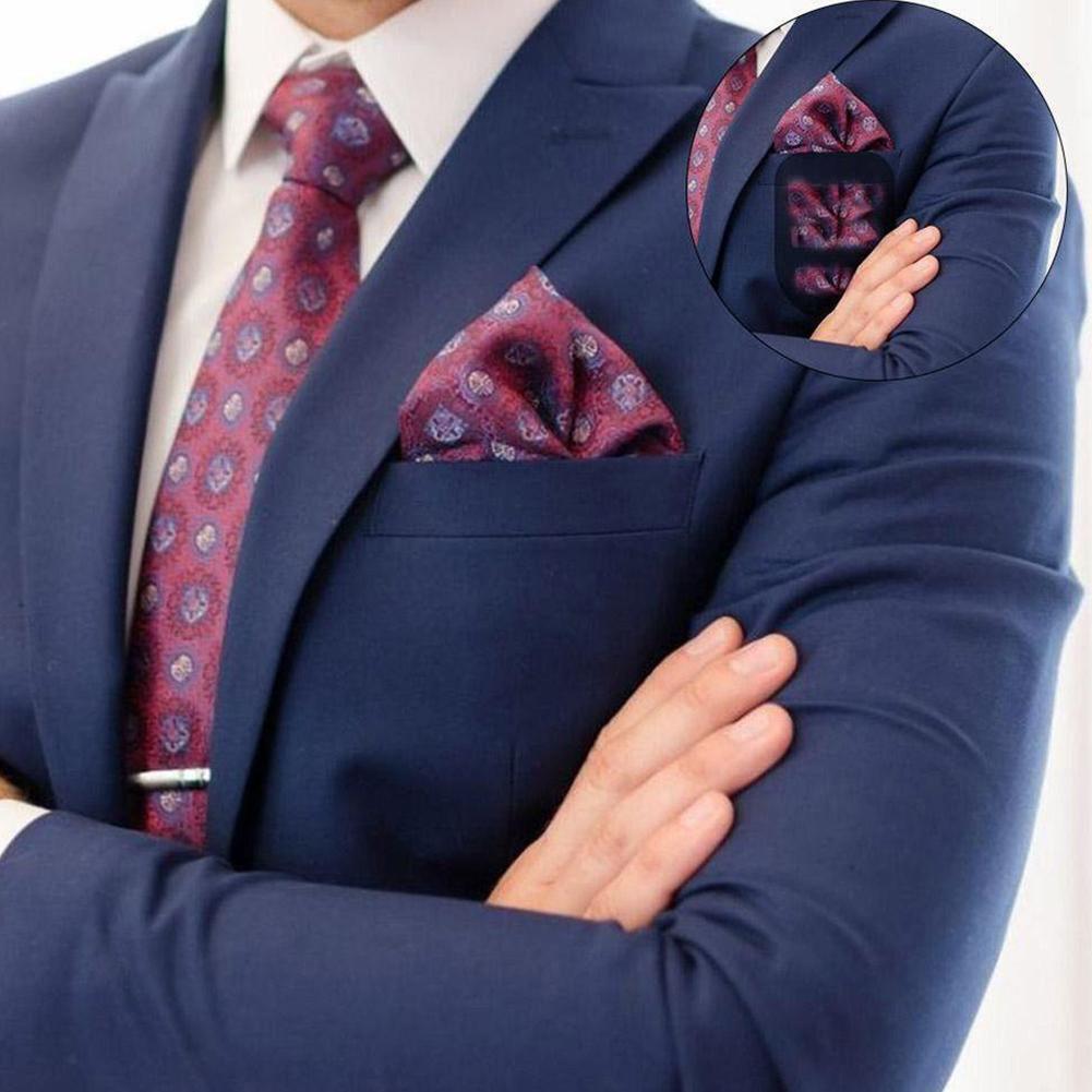 Pocket Squares Holder for Men Clothes Accessories for Men’s Square Scarf, Suits, Tuxedos,Vests and Dinner Jackets