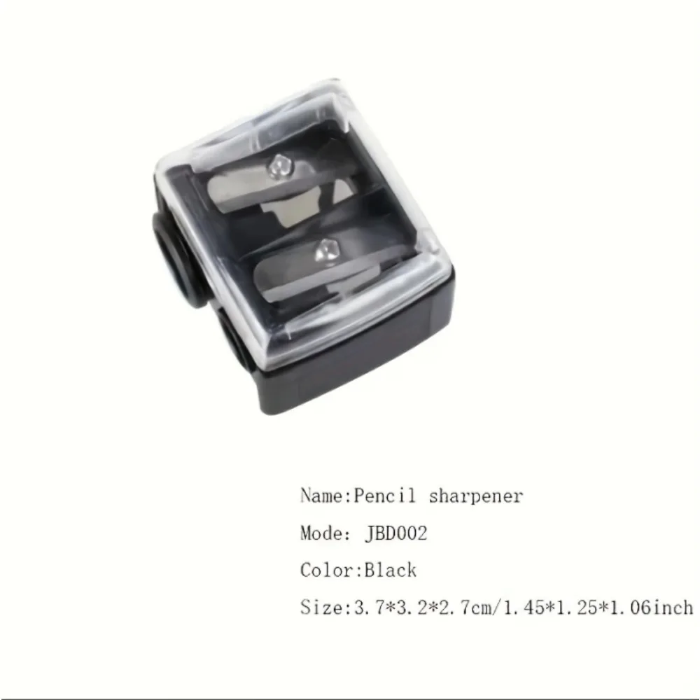 1PC temperamatite doppio foro matita per trucco temperamatite automatico multiuso per materiale scolastico e per ufficio