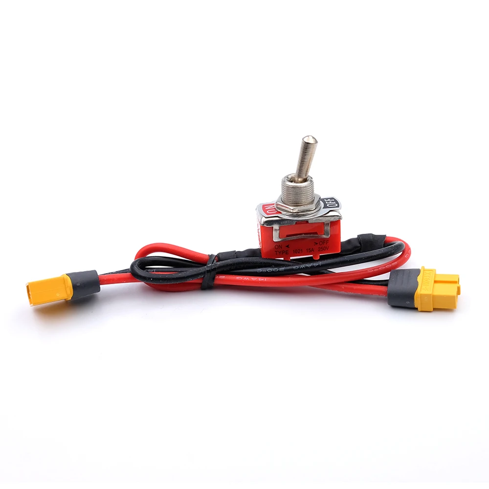 Großer Strom-Hochlastschalter AMASS XT60 XT90 T-Stecker Power ON-OFF Toggle 12/14AWG für eBike RC Flugzeug ESC Motor Anschluss