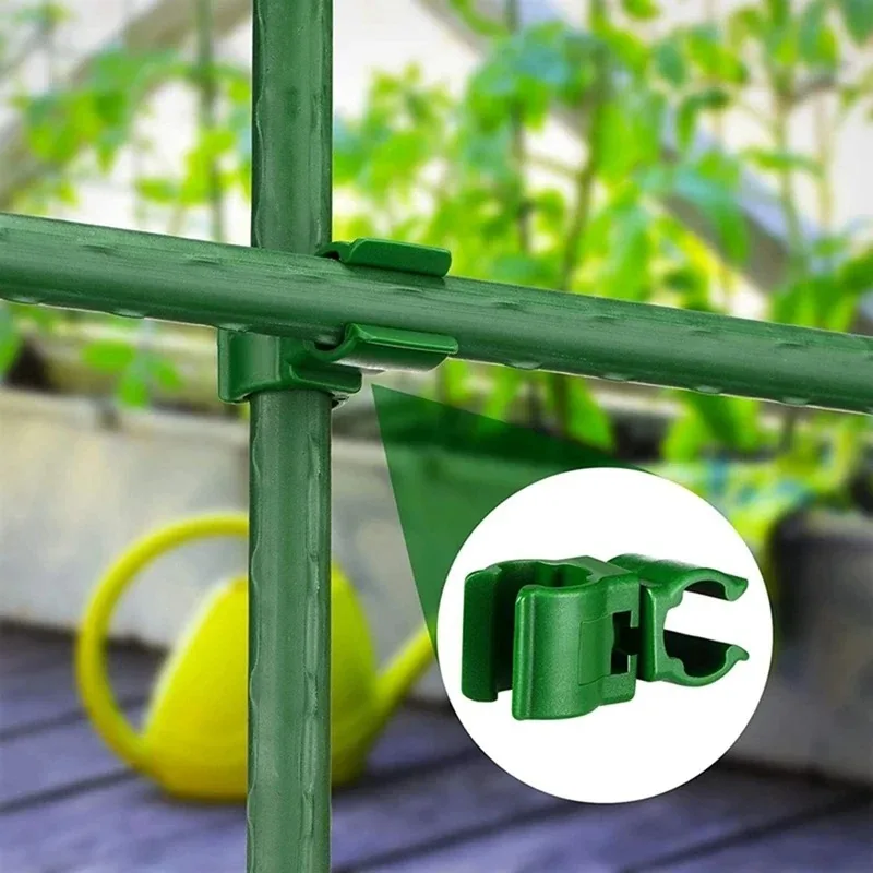 10 PCS Universal คลิปพลาสติกพืชสนับสนุน FIXED Connector เสาสวน 11 มม.วงเล็บคงที่ปีนเขา Pergola CONNECTOR