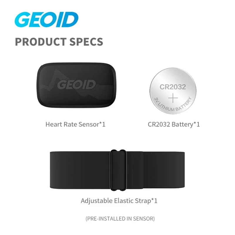 GEOID HS500 cardiofrequenzimetro Mover GPS Bluetooth ANT Sensor cinturino toracico sensore per Computer da ciclismo Wahoo Garmin Monitor sportivo