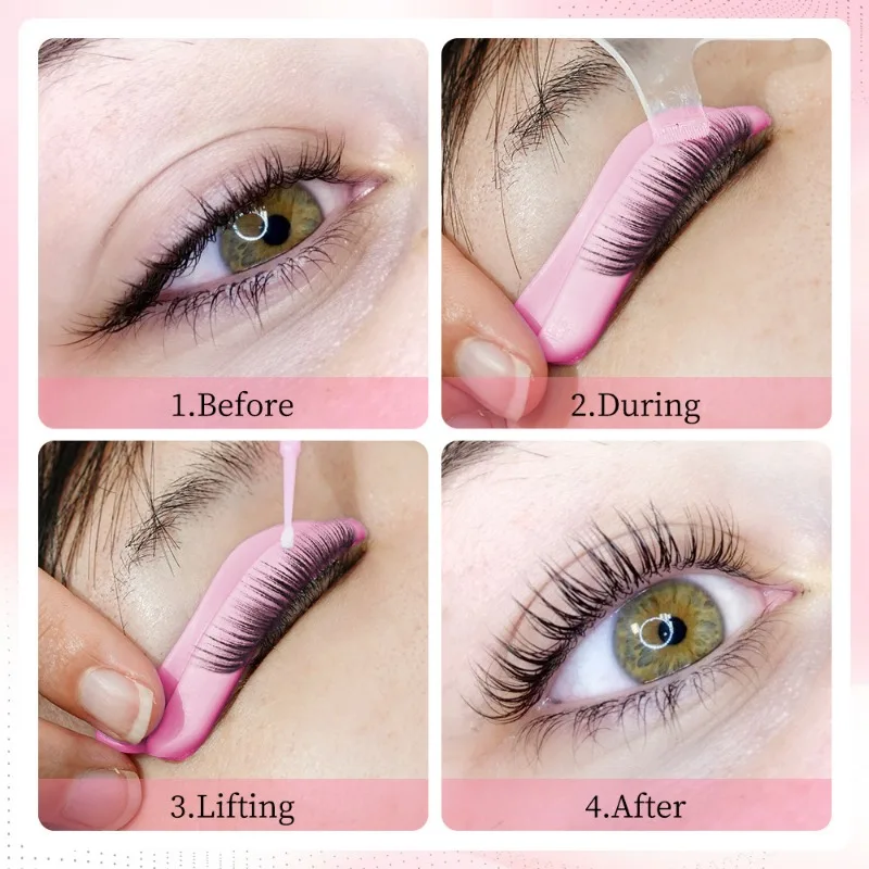 Silicone Pad Eyelash Perm Assistente de Ferramentas, 3D Lashes Curler, Aplicador, Presente das Mulheres Suprimentos, 4 Pares, 5 Pares, 7 Pares
