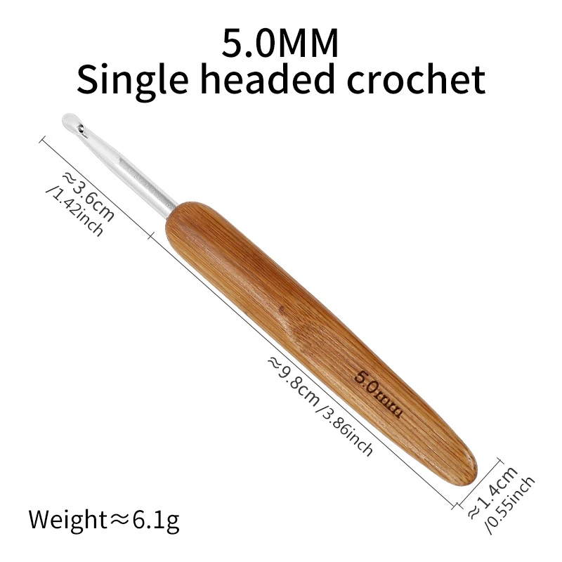 1 PC 0.5 มม./0.75 มม.Dreadlock ถักโครเชต์ไม้เข็มถักผม Dreadlocks เครื่องมือสําหรับ Braid CRAFT