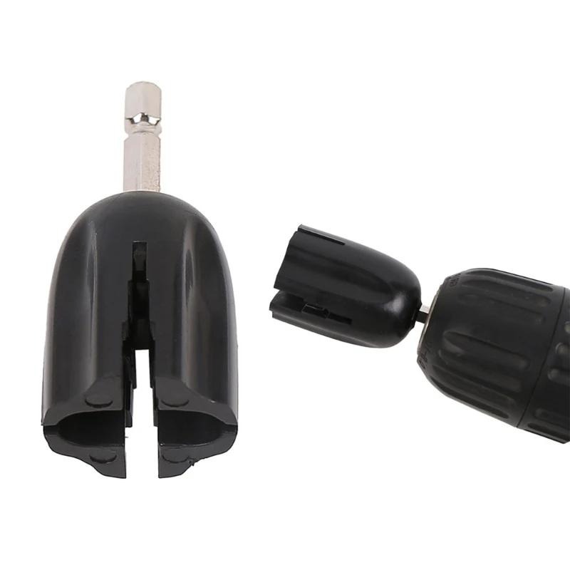 กีตาร์ String Winder HEAD HEX ไฟฟ้าเจาะ Tuning PEG PULLER เครื่องมืออุปกรณ์เสริมสําหรับกีตาร์อะคูสติกไฟฟ้าเบส (สีดํา)