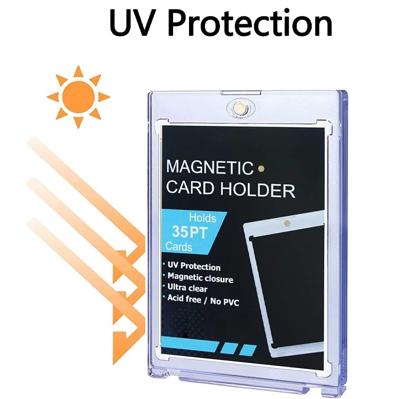 10/1 шт. 35PT жесткий магнитный держатель для карт для Kpop Idol, защита для фотокарточек, спортивные держатели для торговых карточек, рукава, витрина