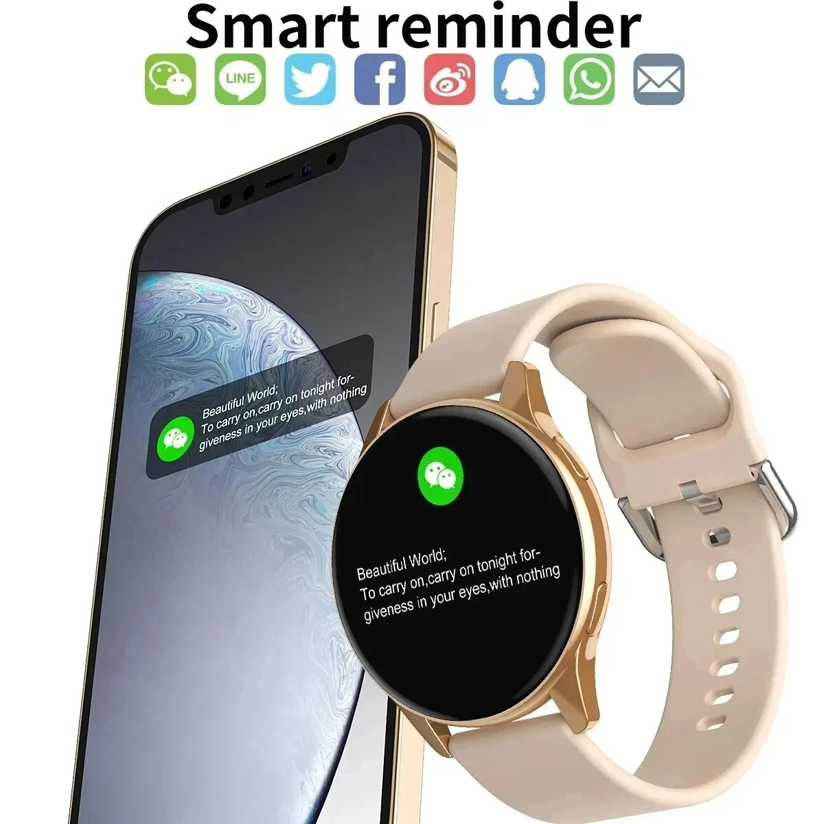 Lige-男性と女性のためのコネクテッドウォッチ,ワイヤレス充電,Bluetooth通話,フィットネスブレスレット,カスタムフェイスボックス,新品,2022