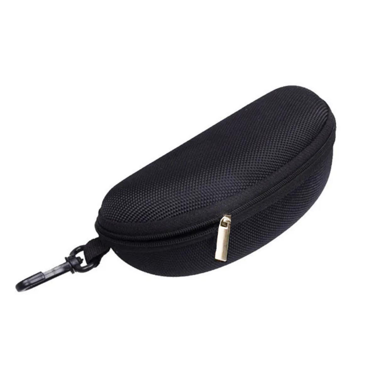 1pc Simple Black Glasses Case Portable Sunglasses Storage Box Durable Protective Container Eyewear Accessories For Sport Travel