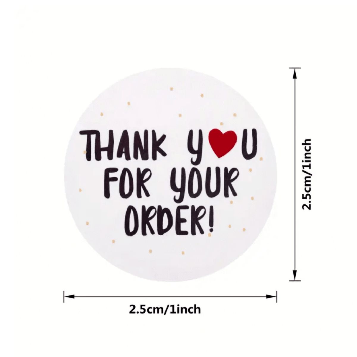 1ロール500枚ご注文ありがとうございますステッカー、DIY中小企業オンラインストア、ショップ、梱包、配送アクセサリー