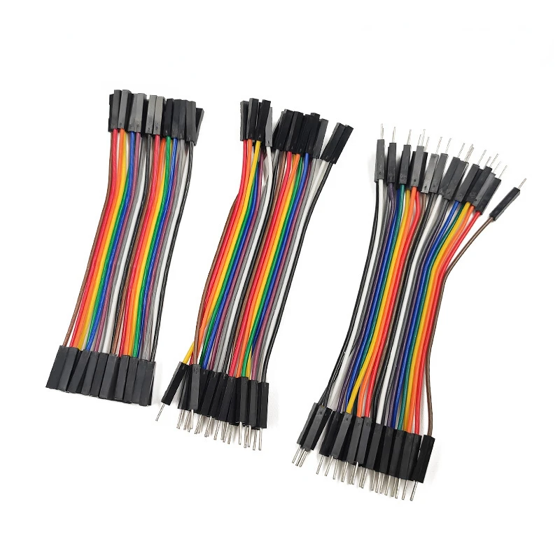 20Pin Dupont Linea Maschio A Maschio Femmina A Femmina Maschio A Femmina Ponticello Cavo 10 cm 20 cm 30 cm per Arduino KIT FAI DA TE