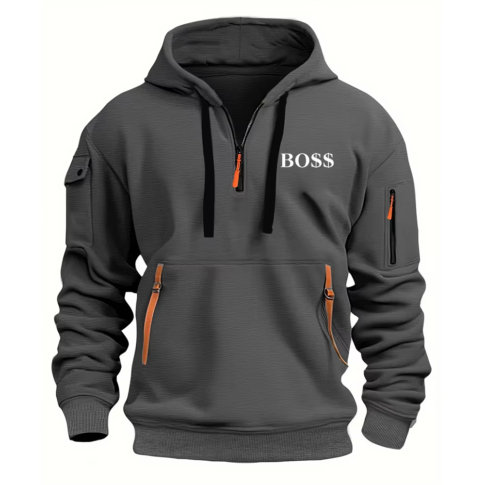 2025 ฤดูใบไม้ร่วงฤดูหนาวคุณภาพสูงไหล่ลดลงHooded Sweatshirt Men's Plusขนาดหลวมเสื้อกันหนาวแฟชั่นSweatshirt