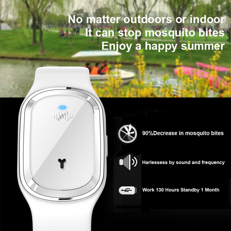 Anti-mosquito Bracelet Adjustable Mosquitoes Repeller Bracelet USB Charging Anti-mosquito Silicone Wristband For Children Adults
