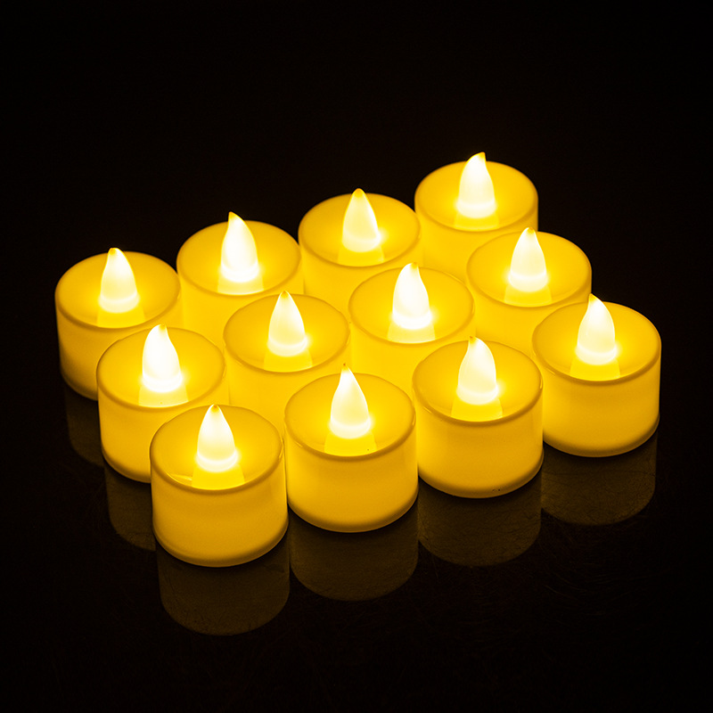 Flameless Led Candle For Home Christmas Party Wedding Decoration Heart-shaped Electronic Battery-Power Tealight Candles