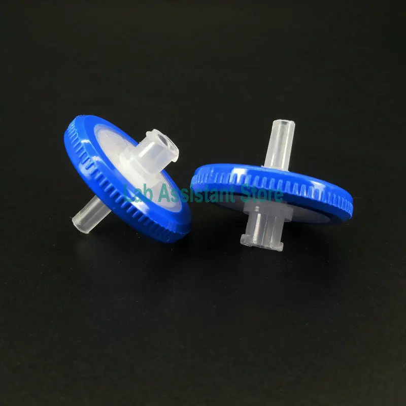 100 ชิ้น/กล่องห้องปฏิบัติการทิ้งเข็มฉีดยากรองไนลอนน้ําอินทรีย์ระบบ PTFE 13/25 มม.0.22um 0.45um